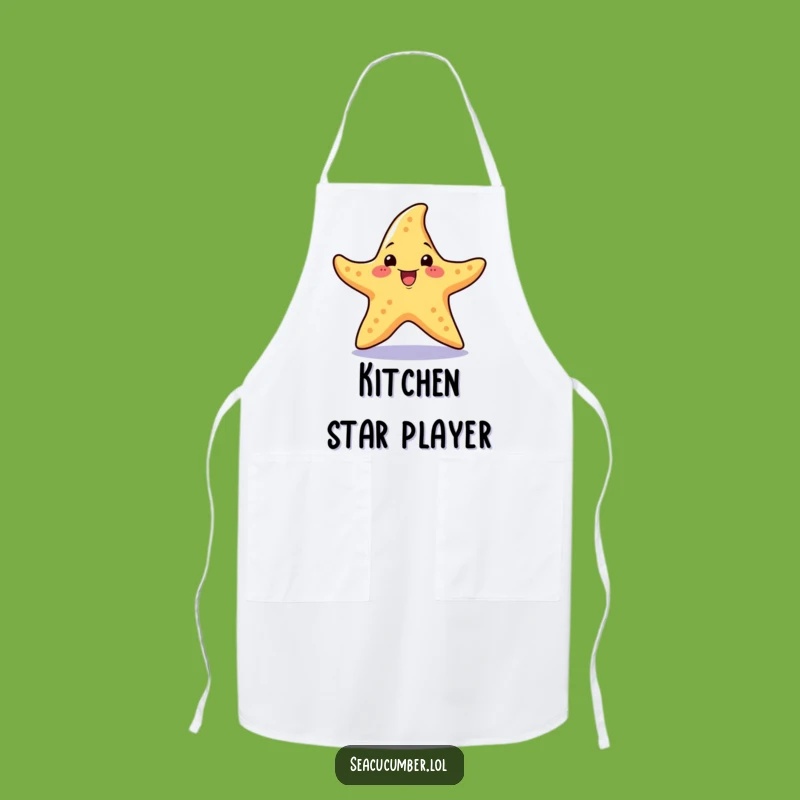 Funny Starfish Spin Apron: Kitchen Fun, Perfect Chef's Gift