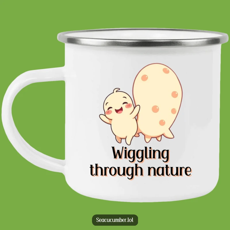 Funny Baby Seacucumber Camping Mug: Joyful Vibes for Outdoor Adventures