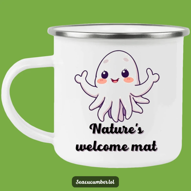 Funny Sea Cucumber Camping Mug: Welcoming Tentacles For Outdoor Adventures, Humorous Gift