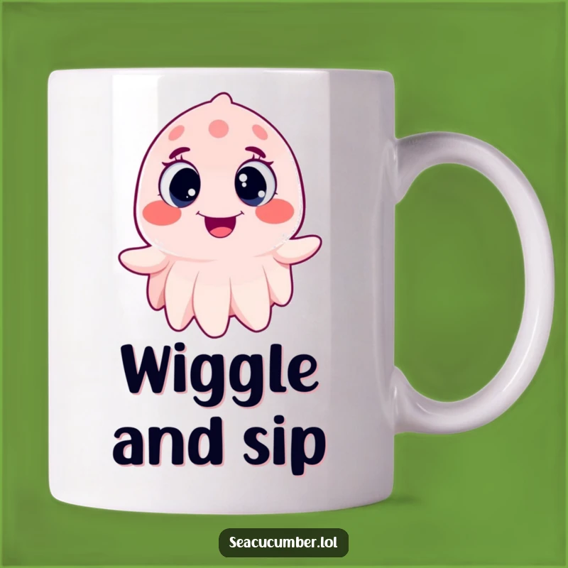 Funny Sea Cucumber Mug - Joyful Wiggling Ocean Creature Gift