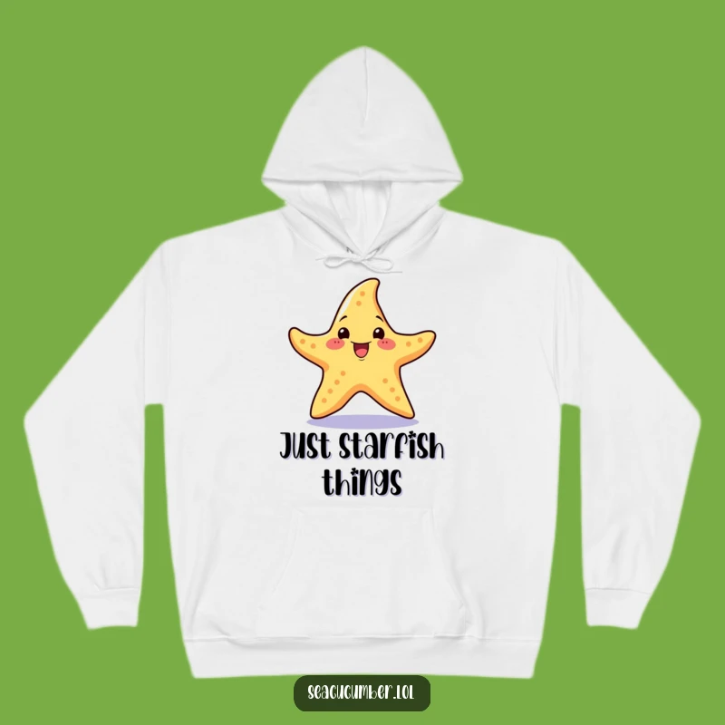 Cozy Funny Starfish Spin Hoodie: Warm Excitement, Perfect Gift for Beach Vibes