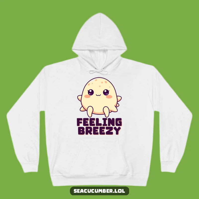 Funny Dot-Eyed Sea Cucumber Hoodie, Cozy Cheerful Sweatshirt, Ultimate Funny Gift