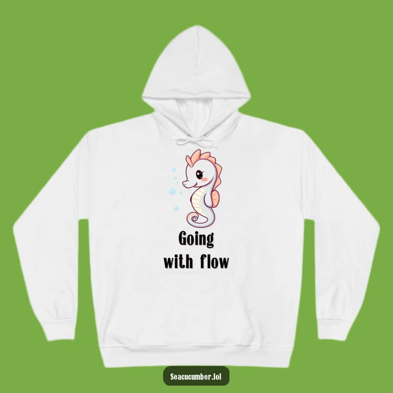 Cozy Funny Seahorse Bubble Hoodie: Warm Smiles, Perfect Gift for Sea Lovers