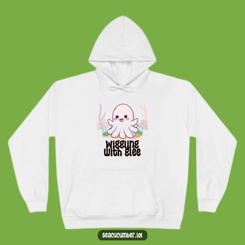 Funny Sea Cucumber Wiggle Hoodie: Cozy Ocean Sweatshirt, Super Humorous Gift!