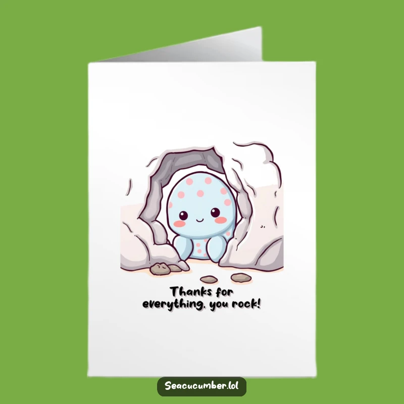 Free Printable Thank You Card: Shy Sea Cucumber, Heartfelt Downloadable & DIY Appreciation Gift