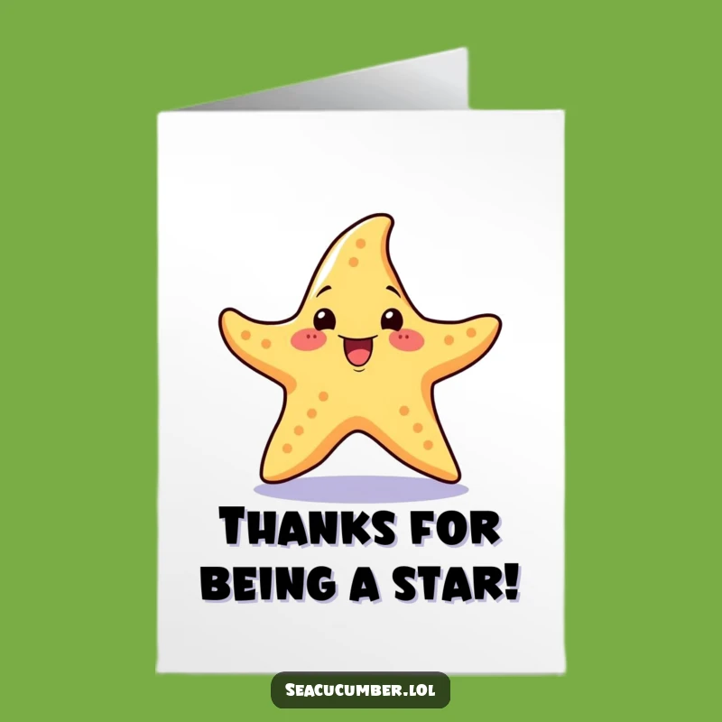 Free Printable Thank You Card: Starfish Spin for Downloadable Thanks