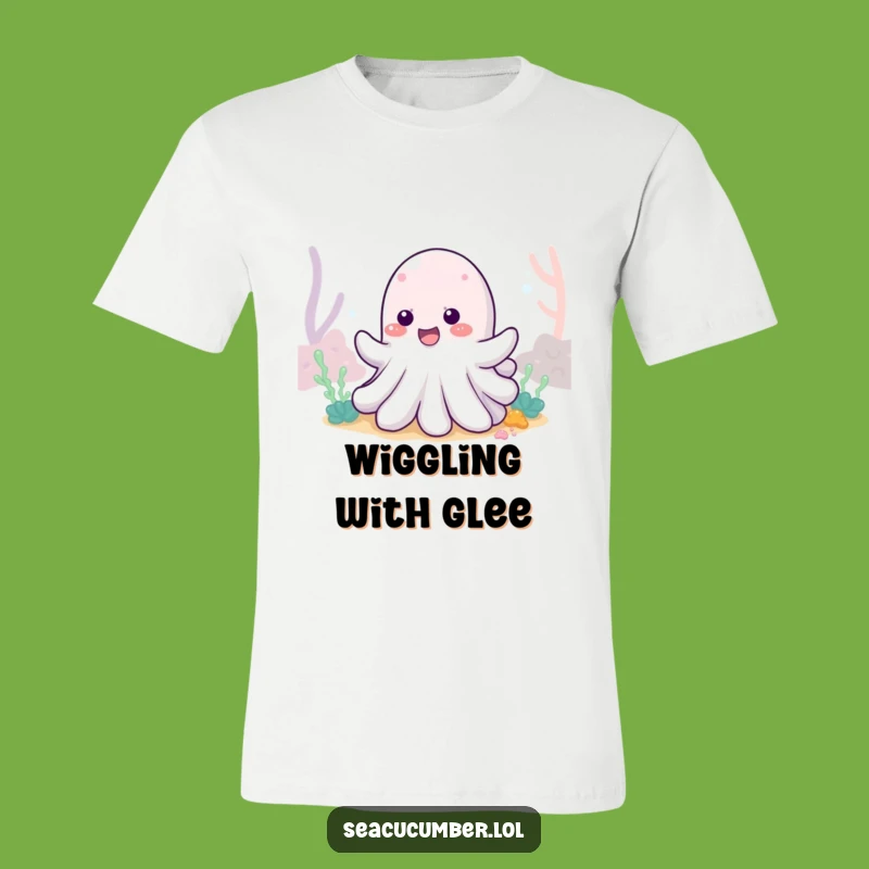 Funny Sea Cucumber Wiggle Tee: Ocean Character Shirt, Ideal Humorous Gift!