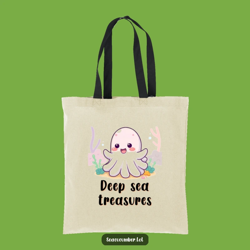 Funny Sea Cucumber Wiggle Tote Bag: Ocean Accessory, Perfect Humorous Gift!