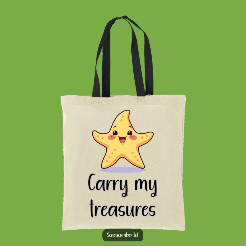 Funny Starfish Spin Tote Bag: Carry Your Excitement, Practical Gift